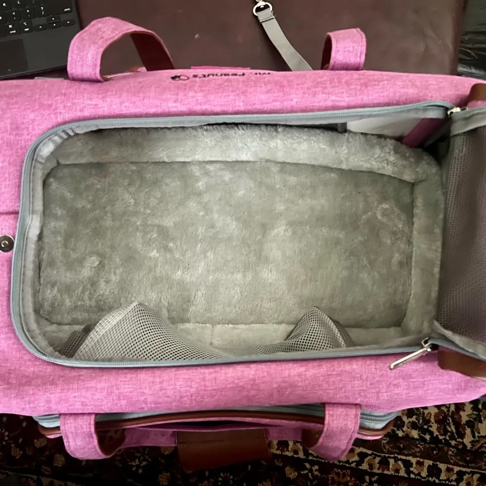 Mr. Peanuts Gold Series Expandable Pet Carrier, airline approved, Up to 12lbs